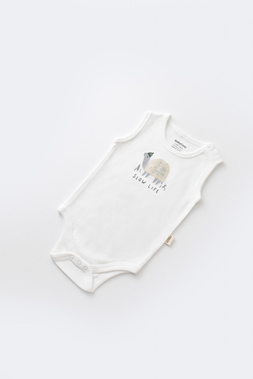 Set Broscuta cu salopeta si body din 80%bumbac organic si 20% poliester - , BabyCosy